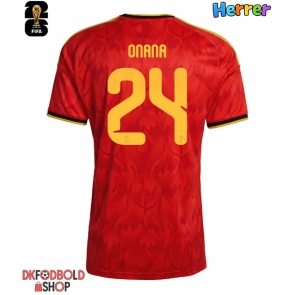 Belgien Amadou Onana #24 Hjemmebanetrøje VM 2026 Kort ærmer Belgien Amadou Onana #24 Hjemmebanetrøje VM 2026 Kort ærmer